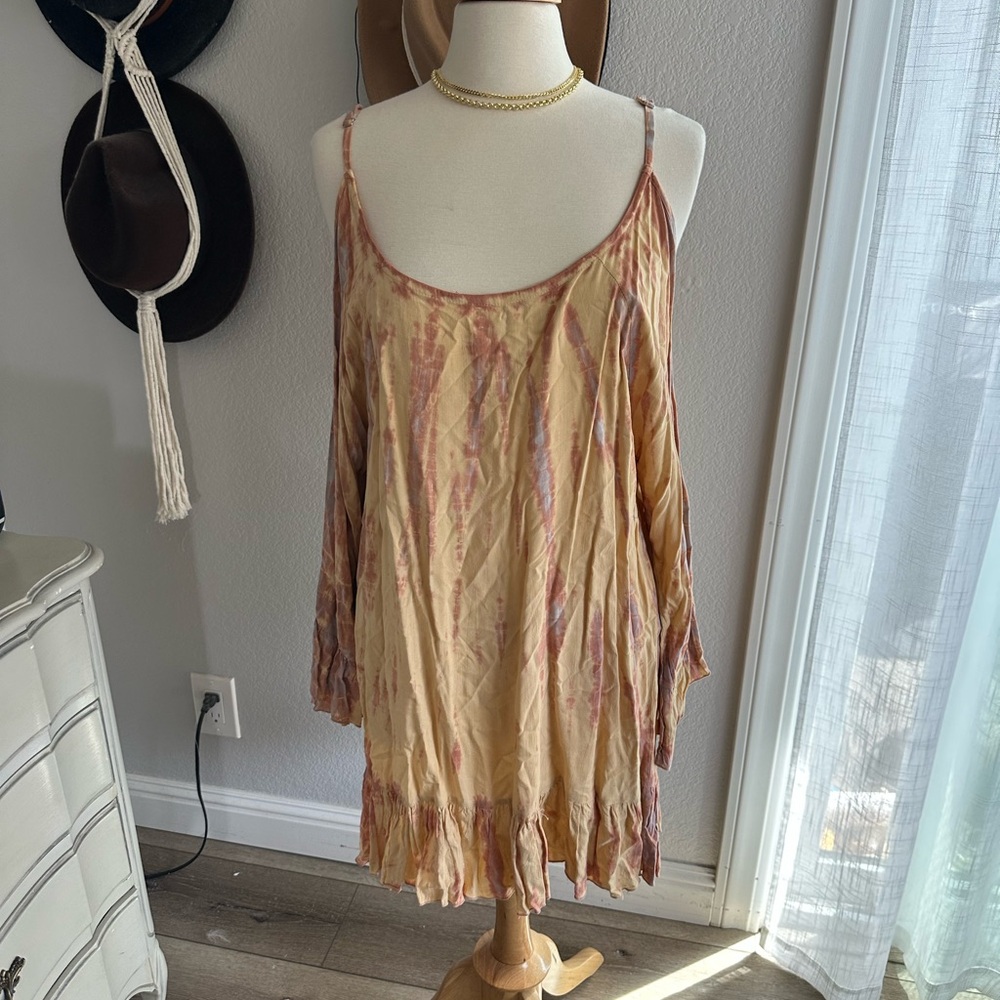 Bohemian Tie-Dye Spaghetti Strap Dress by Tiera Hawaii